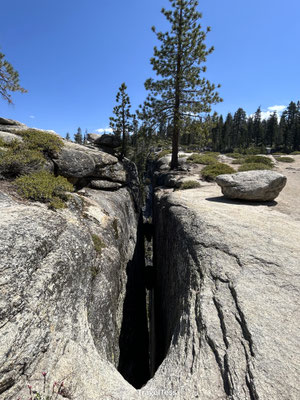 Fissure: kenmerkende kloof bij Taft Point