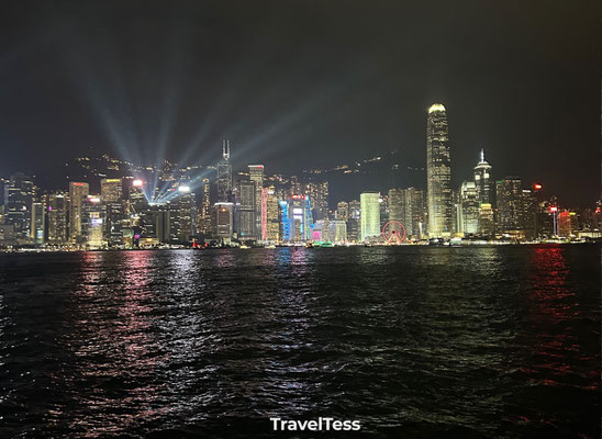 Lichtshow Hong Kong Island