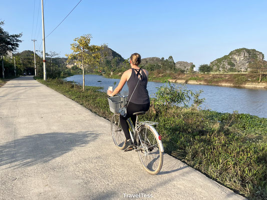 Fietsen naar Tam Coc