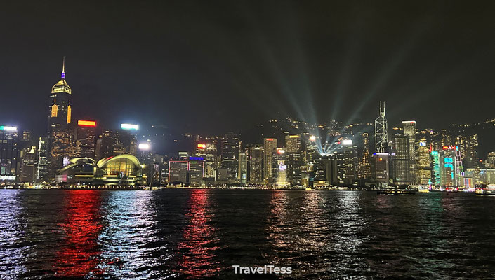 Lichtshow Hong Kong Island