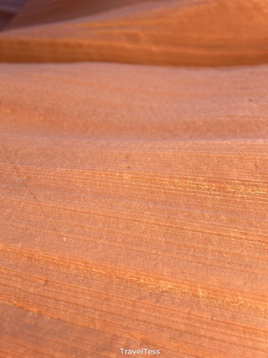 Golvende rotsformaties in Antelope Canyon