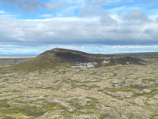 Uitzicht vanaf Saxhóll Crater