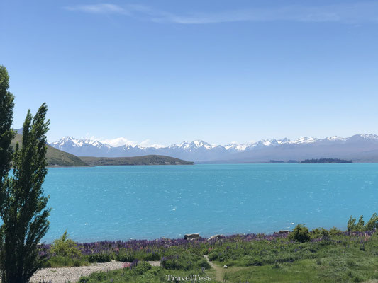 Blauwe meer van Lake Tekapo
