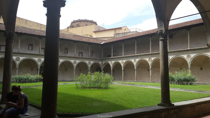 Binnenplaats Santa Croce kerk Florence
