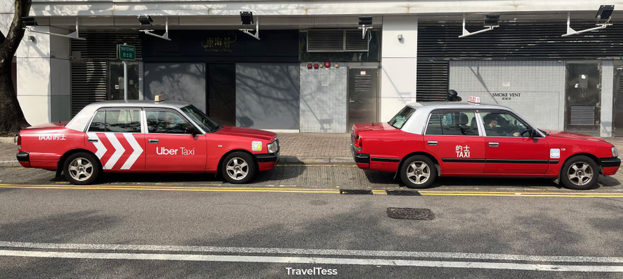 Taxi's in Hong Kong