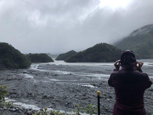 Slecht weer bij Franz Josef Glacier