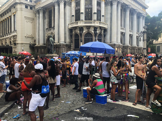 Straatfeest in Rio