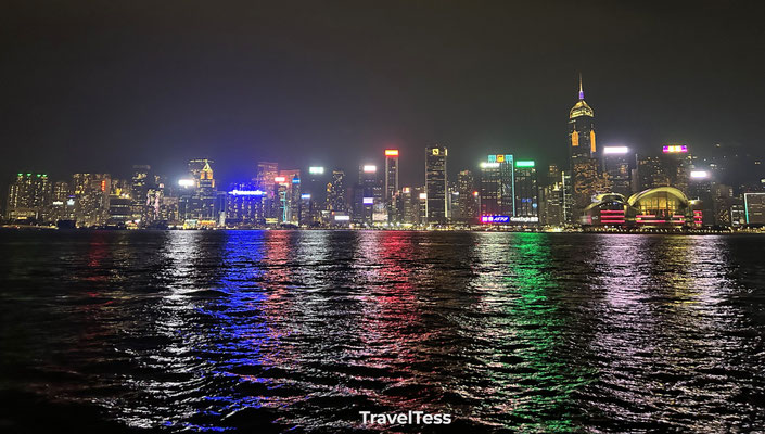 Lichtshow Hong Kong Island