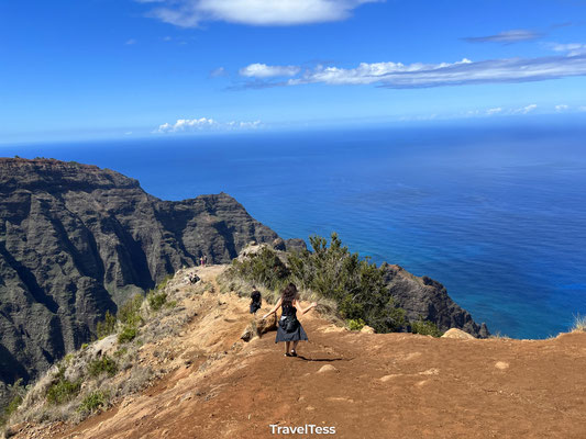 Uitzicht op Nā Pali kust
