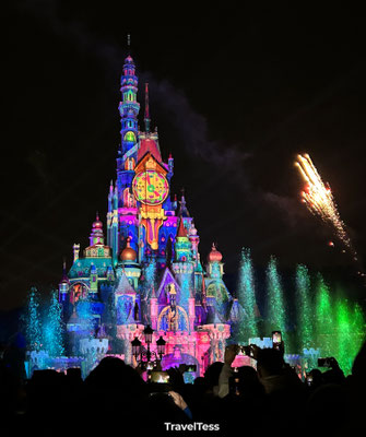 Eindshow bij het Disney kasteel