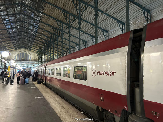 Eurostar trein naar Parijs