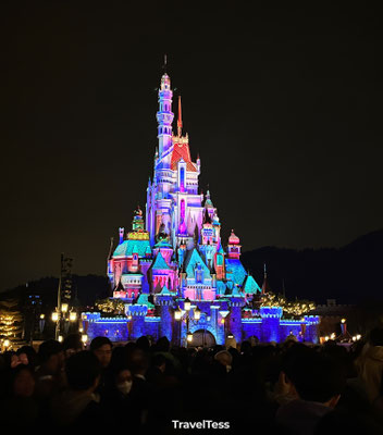 Eindshow bij het Disney kasteel