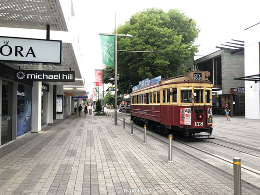 Oude tram in Christchurch