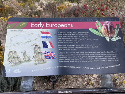 Infobord Early Europeans in Perth