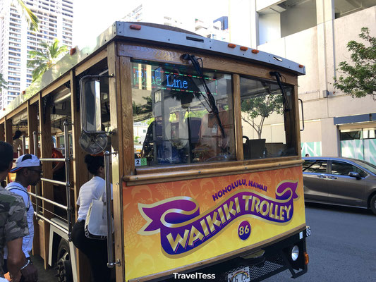Waikiki Trolley bus