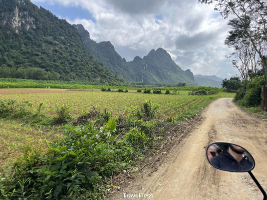 Scooter rijden naar Phong Nha