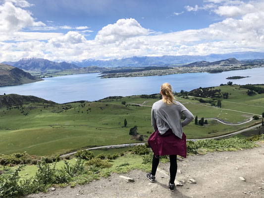 Genieten van uitzicht over Lake Wanaka