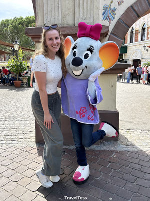 Op de foto met mascotte Europa-Park