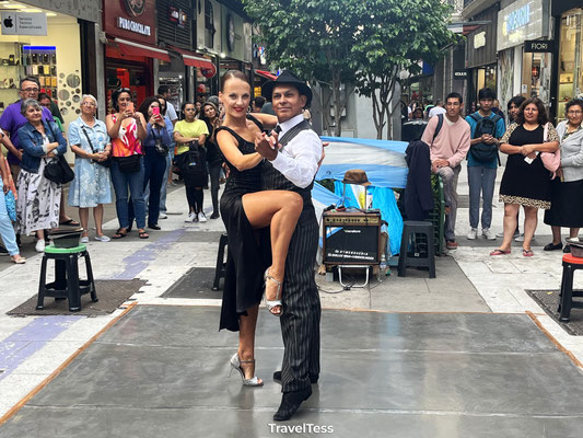 Tango dansen op straat