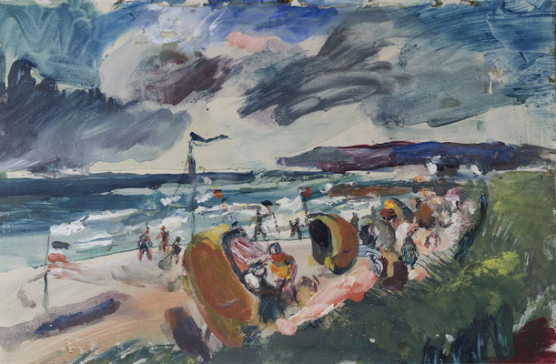 Badestrand an der Ostsee bei Albeck (1929-1931)