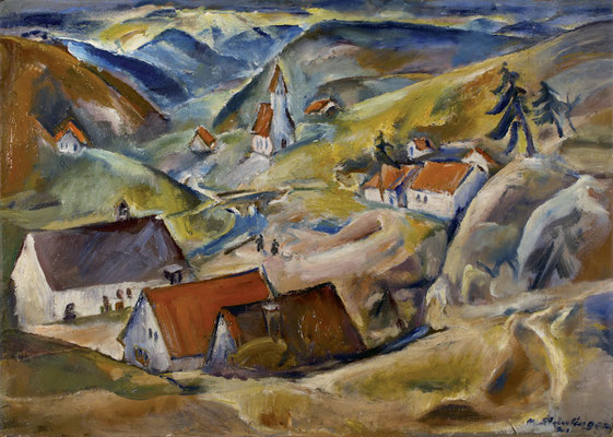 Seeburg mit Kirche (1921)