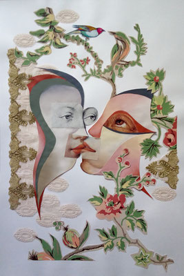 Au commencement 40x60 cm