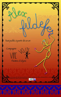 Affiche Alex fil de fer - compagnie Virevolte