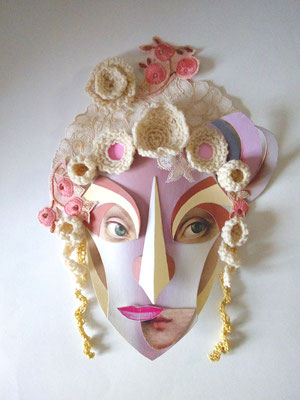 Mme Füssli en rose 30x40 cm