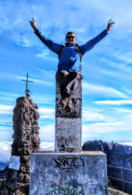 ganz oben auf dem Gipfel - Pico Ruivo 1862 m