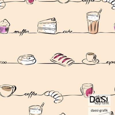 Coffee break - patterndesign by daesi-grafik