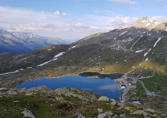 Blick zurück auf den Totensee