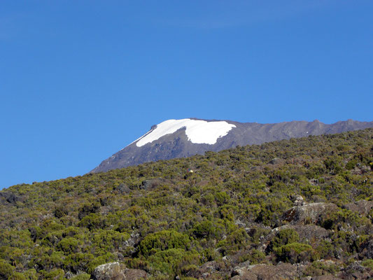 Zum ersten mal sehen wir ihn, den Kilimandscharo