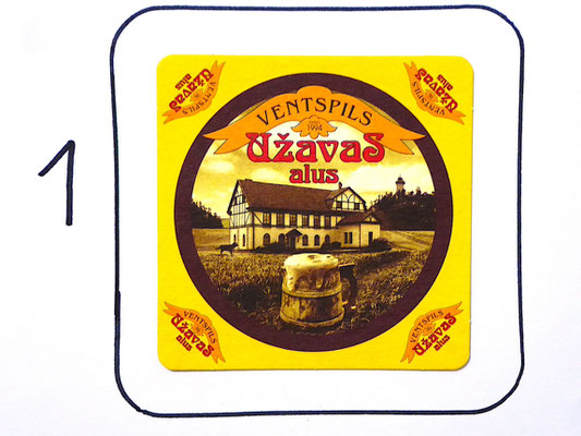 Uzavas Alus Latvian Beer mat / Coaster