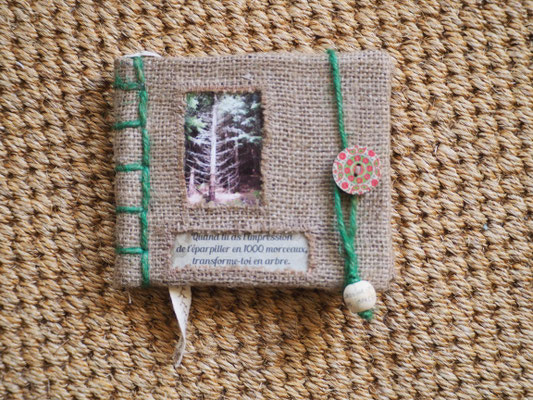 carnet en jute