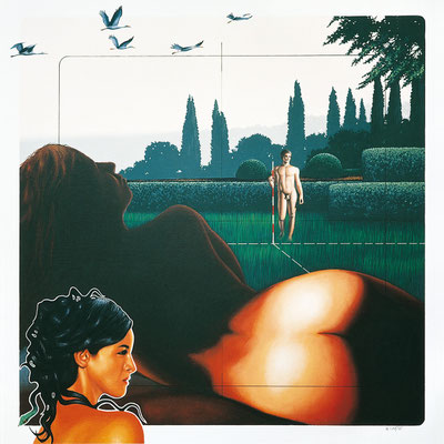 PROGETTO IMPOSSIBILE olio su tela cm 70 x 70