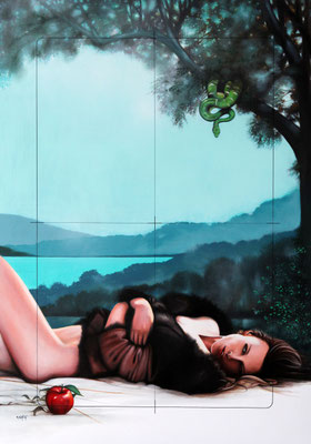 PER EVA olio su tela cm 100 x 70