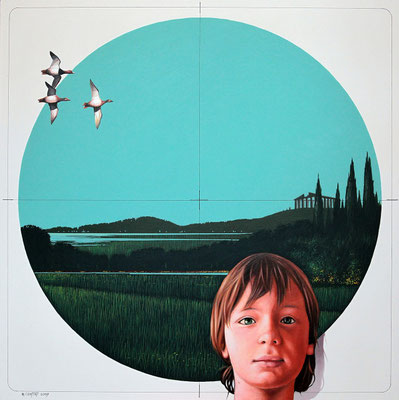 ERNESTO olio su tela cm 50 x 50
