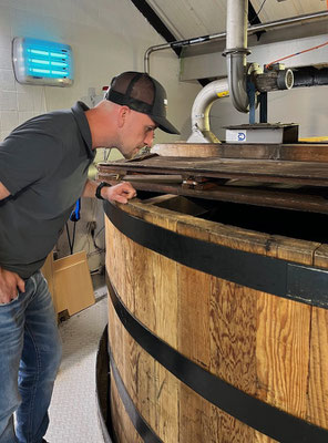 Washbacks der Auchentoshan Destille in den schottischen Lowlands