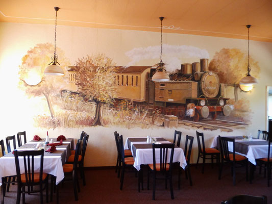 Das Gemälde im Restaurant