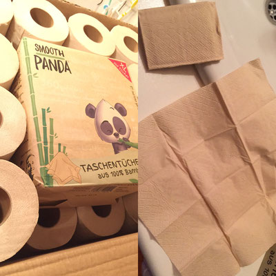 Toilettenpapier und Taschentücher Plastikverpackungsfrei