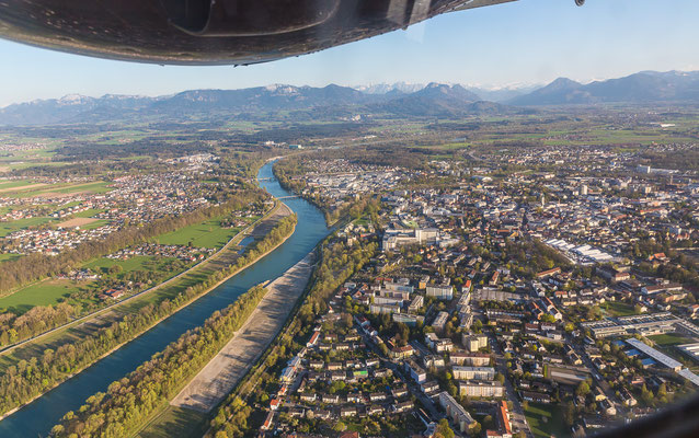 Der Inn durch Rosenheim