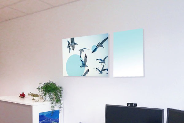 Wandkunst Motiv aus der Krafttier Serie, Kinderpsychiatrie Uniklinik Würzburg, Gestaltung heilender Umgebungen.