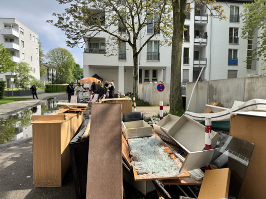 Wilder Sperrmüll an der Steubenstraße