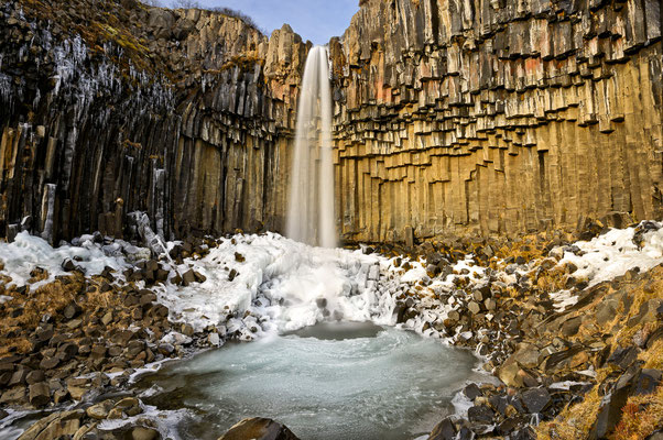 00 Svartifoss Leinwand 100x75x2cm