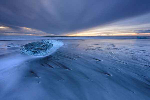 11 Aquamarin Beach II Alu/Glas 58x77cm