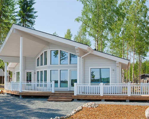 Blockhaus im nordischen Design - Designhaus - ökologische Blockbauweise - Berlin - Magdeburg - Karlsruhe - Leipzig - Brandenburg - Mannheim - Spreewald - Neubau - Ökohaus - Niedrigenergiehaus - Hausbau Brandt - Einfamilienhaus im skandinavischen Stil   
