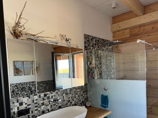 Gästebad im Massivholzhaus