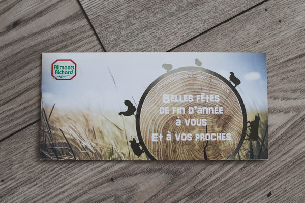 Création d'une carte de vœux d'entreprises - Graphiste Sarthe