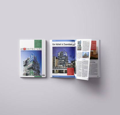 Création d'un magazine d'architecture  et de son logo