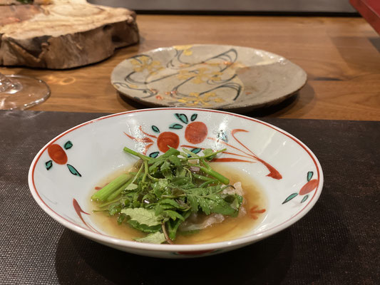 人生初の！花山椒と熊肉のしゃぶしゃぶ